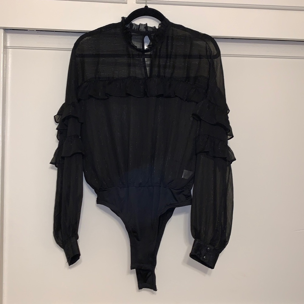 Sheer unitard